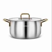 تصویر قابلمه تک استیل ۲۴ سانتیمتر کاراجا ترکیه Maçka Karaca maçka