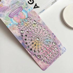 تصویر بسته 12ورقی نگین آرایشی طرح بیضی Make up gems