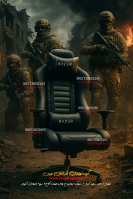 تصویر صندلی گیمینگ تمام مشکی G2 