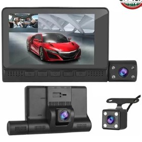 تصویر دوربین ثبت وقایع خودرو 3 لنز مدل L909 3-lens L909 car event recording camera