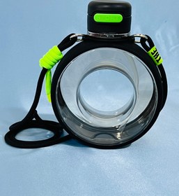 تصویر قمقمه آب طرح دونات - سفید 