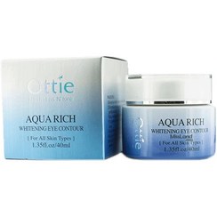 تصویر کرم دور چشم سفید کننده آکواریچ اوتی--Ottie Aqua Rich Whitening Eye Contour 