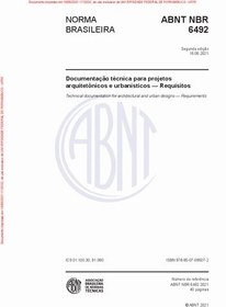 تصویر دانلود کتاب NBR 6492:2021 Documentação técnica para projetos arquitetônicos e urbanísticos ویرایش 2 کتاب ویرایش 2