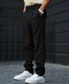 تصویر شلوار پارچه ای مردانه کمر انگلیسی پارچه مازراتی کپ مام فیت 2026 - 3 Men's mam-fit fabric pants, English waist, Maserati fabric