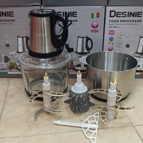 تصویر خردکن دسینی مدل DR809 دو کاسه استیل و شیشه ای 