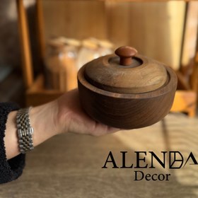 تصویر قندان چوب گردو 