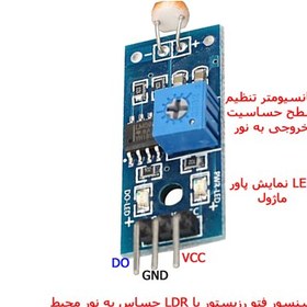 تصویر ماژول سنسور تشخیص رنگ و نور APDS9960 و Temt6000 