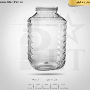 تصویر جار دبه پلاستیکی 10 کیلو | تعداد در بسته: 17 عدد | قیمت واحد: 40,500 