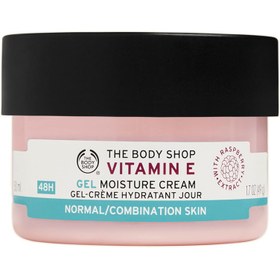 تصویر ژل کرم مرطوب کننده بادی شاپ حاوی ویتامین E حجم 50 میلی لیتر Body Shop moisturizing cream gel containing vitamin E 50ml