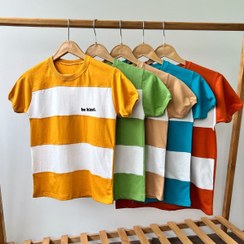 تصویر تیشرت پسرانه تکه دوزی رینگری کایند(ایراددار) (50-55) کد 5487 