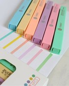 تصویر هایلایتر پاستیلی مکعبی ۶رنگ 