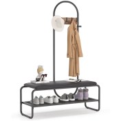 تصویر جاکفشی فلزی مدل سمیر نشیمن‌دار مدرن 