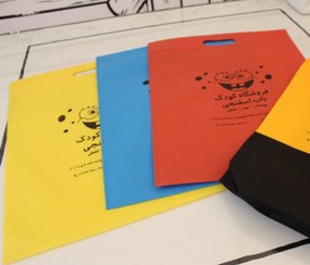 تصویر بگ پارچه ای ۴۵×۳۵ دسته موزی خام 