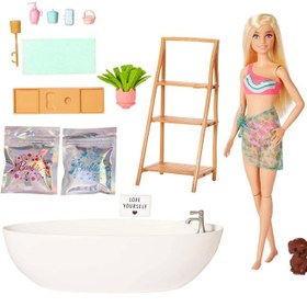 تصویر ست بازی حمام صابون کنفتی - بلوند برند barbie Soap Confetti Bath Playset - Blonde