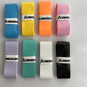 تصویر اورگریپ کاوازاکی اورجینال Kawasaki Overgrip - سبز نئونی Kawasaki Overgrip 001 & X12