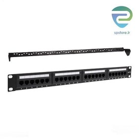 تصویر پچ پنل 24 پورت همراه با کیستون Cat6 کی نت K-N1062 ا K-Net K-N1062 Cat6 UTP 24 Port Loaded Patch Panel K-Net K-N1062 Cat6 UTP 24 Port Loaded Patch Panel