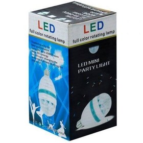 تصویر لامپ رقص نور گردان LED 3W E27 