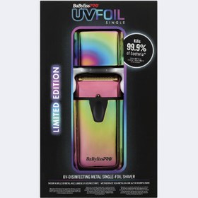 تصویر شیور فویلی بابیلیس‌پرو مدل UVFOIL BaBylissPRO UVFOIL Limited Edition Iridescent UV-Disinfecting Single-Foil Shaver