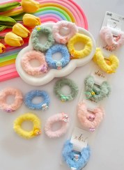 تصویر کش مو دخترانه مخمل کرومی 