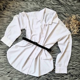 تصویر شومیز سفید چهارفصل 