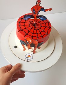 تصویر کیک مرد عنکبوتی شماره یک Spider man cake