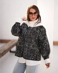 تصویر کت کتی زنانه گیلدخت فری سایز تا ۴۶ جنس تافته 