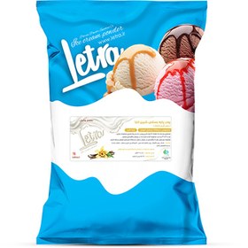 تصویر پودر بستنی قیفی لترا پایه شیر باطعم وانیل وزن 2350 گرم Litra funnel ice cream powder based on milk with vanilla flavor