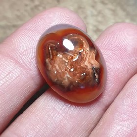 تصویر عقیق مصور سلیمانی آبدار 