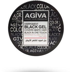 تصویر ژل موی سیاه آگیوا مدل HAIR PIGMENT حجم 250 میل AGIVA HAIRPIGMENT BLACK GEL 250 ML