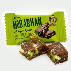 تصویر حلوا سوهان پسته‌ای 