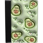 تصویر دفتر کلاسور چرم مدل C01 آووکادو 