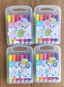 تصویر ماژیک رنگی 12 عددی جعبه طلقی 