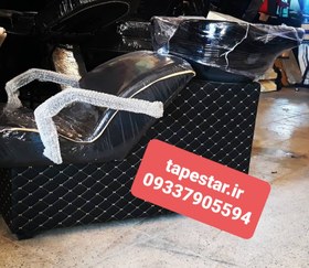 تصویر سرشور آرایشگاهی مبلی بغل چرم سنگ آکات همراه شیر آلات ارسال به سراسر ایران امکان خرید حضوری 