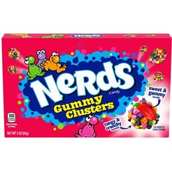 تصویر آبنبات رنگین کمانی نردز 141 گرم Nerds تافی و آبنبات 141 گرم میوه ای