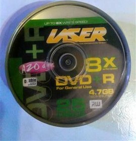 تصویر پک 25 عددی DVD خام هنگ کنگ برند Laser 
