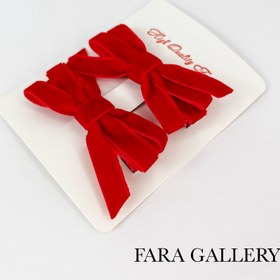 تصویر گیره مو پاپیونی روبانی 