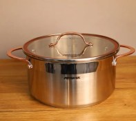 تصویر سرویس قابلمه استیل ۹ تکه برند عرشیا کد محصول:SS0643175 