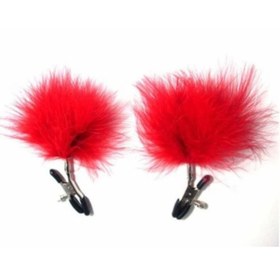 تصویر گیره نیپل وارداتی مدل پَر ؛ دارای پیچ تنظیم ؛سیلیکونی