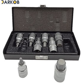 تصویر جعبه آچار آلن ۸ پارچه اپکس مدل APX-6018 سایز ۲ اینچ 