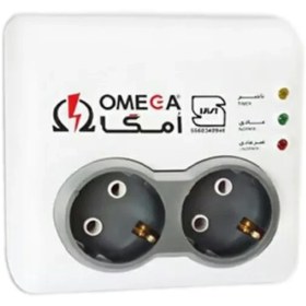 تصویر محافظ برق صوتی و تصویری امگا 2 خانه مدل P2000 دیواری Audio and video protector Omega 2 house model P2000 wall