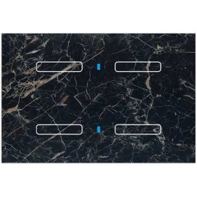 تصویر کلید هوشمند QUBIK MARBLE Glass keypad 4 buttons 120X80 Black 