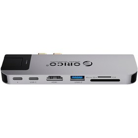 تصویر داک استیشن 8 پورت اوریکو مدل 2CT-8HR ORICO 2CT-8HR TYPE-C 8-IN-1 MULTIFUNCTIONAL DOCKING STATION