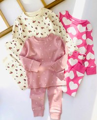 تصویر ست بلوز و شلوار NEXT - ۱۰-۱۱ سال / صورتی کبریتی گلدار 