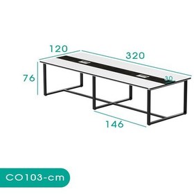 تصویر میز کنفرانس اسمردیس مدل CO103 - MDF 