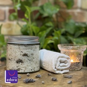 تصویر نمک حمام بدن اسطوخودوس طبیعی وزن 320 گرم LEDORA Lavender body bath salt - 320gr