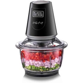 تصویر خردکن برقی بلک اند دکر مدل GC430 Black+Decker Vertical Chopper With Glass Bowl - 400 W