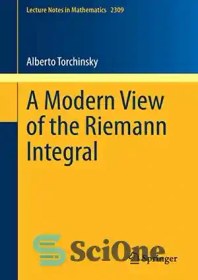 تصویر دانلود کتاب A Modern View of the Riemann Integral - نمایی مدرن از انتگرال ریمان 