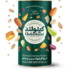 تصویر کینوا گرانولا سیب و بادام قوطی 300 گرمی 