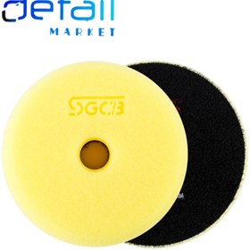 تصویر پد پولیش نرم زرد اس جی سی بی 130mm SGCB Foam Cutting Pad Hook & Loop Yellow 5inches