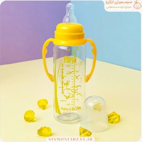 تصویر شیشه شیر کلاسیک دسته دار 240 میل مایا 